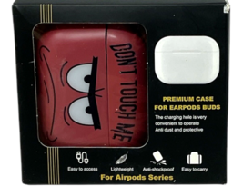 For Airpods Pro 2nd Generation Case Cover with Lanyard "Don't Touch Me"  RED image 6