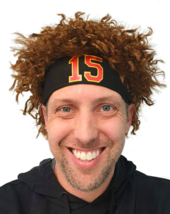 Pat Mahomes Black Headband Wig - £13.40 GBP