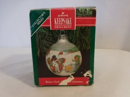 Hallmark Betsey Clark Glass Ball 1991 Christmas Ornament Boxed 6th in Series USA - £17.47 GBP