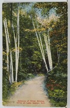 NY Gateway of Silver Birches Drive on Lake George c1912 Postcard F18 - £5.54 GBP