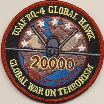 Air Force RQ-4 Global Hawk 20000 War On Terrorism Embroidered Jacket Patch - £22.81 GBP
