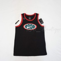 NWT Nike CT6119-011 Men Dri-Fit Basketball Tank Top CottonPolyester Black Red XL - £15.77 GBP