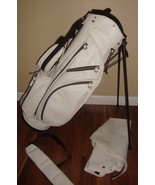 iliac by Bert LaMar Golf Leather Stand Bag 4 Top Divider with Rain Hood ... - £233.53 GBP