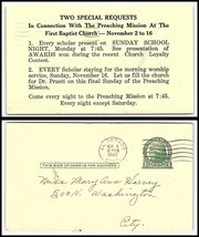 1947 US Postal Card - First Baptist Church, El Dorado, Kansas to City C11  - £2.28 GBP