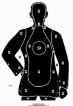 B21 XR Silhouette Targets - Qty 10 - Printed in black color - £16.89 GBP