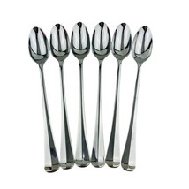 Lenox Williamsburg Royal Scroll Iced Tea Spoon Lot of 7 Stainless 18/8 K... - $189.64 CAD