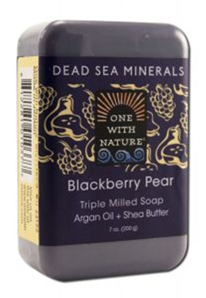 One With Nature Blackberry Pear Dead Sea Mineral Soap, 7 Ounce Bar - $16.99
