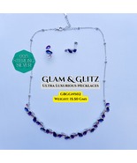 925 Silver Necklace &amp; Earrings - Ultra Luxurious - Glam &amp; Gliz - Exclusi... - £64.50 GBP+