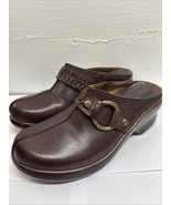 •Ariat Clogs Mules 94266 Womens Size 6B Leather Comfort Slip On Brown - $15.83