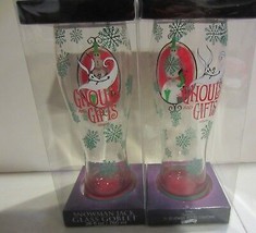 Nightmare Before Christmas Snowman Jack glasses Goblets / glasses set of... - $29.78
