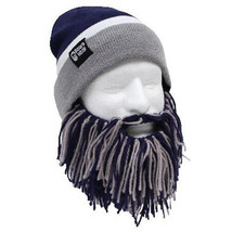 Beard Head Dallas Cowboys Blue Grey Knit Football Bearded Mask &amp; Hat - £23.55 GBP