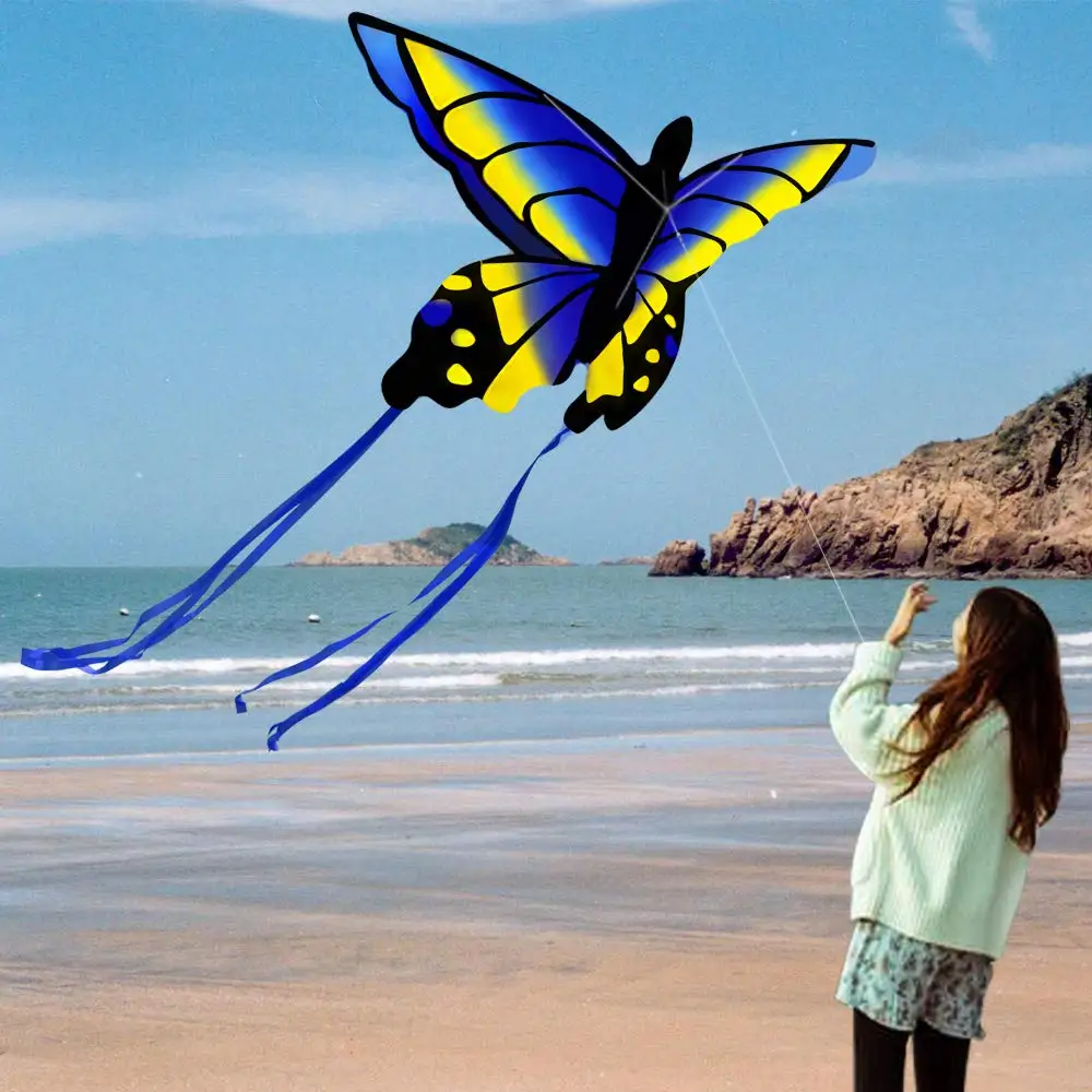 New Amazing Colorful Butterfly Kite For Kids And Adults Large Easy Flyer With - £12.57 GBP+