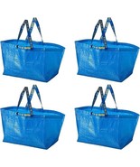 IKEA LARGE BLUE BAG  4-Pack Shopping Grocery Laundry Storage Tote FRAKTA - €19,64 EUR