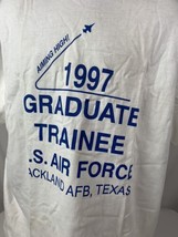Vintage Air Force T Shirt 1997 Graduate Army Military Logo Tee USA Men’s... - £15.71 GBP
