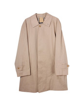 Burberry Vintage Collared Trench Coat In Polyester Men Beige Size 46 - £232.08 GBP