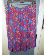 LuLaRoe Madison Skirt Pockets Pleated Multi-Colored Size L Women&#39;s EUC - £23.99 GBP