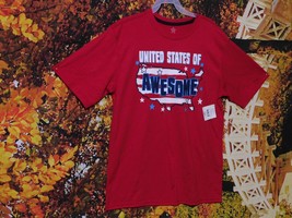 GRAPHIC T-SHIRT WITH THE AMERICAN FLAG BY STAR / SIZE XXL (18) - £2.34 GBP
