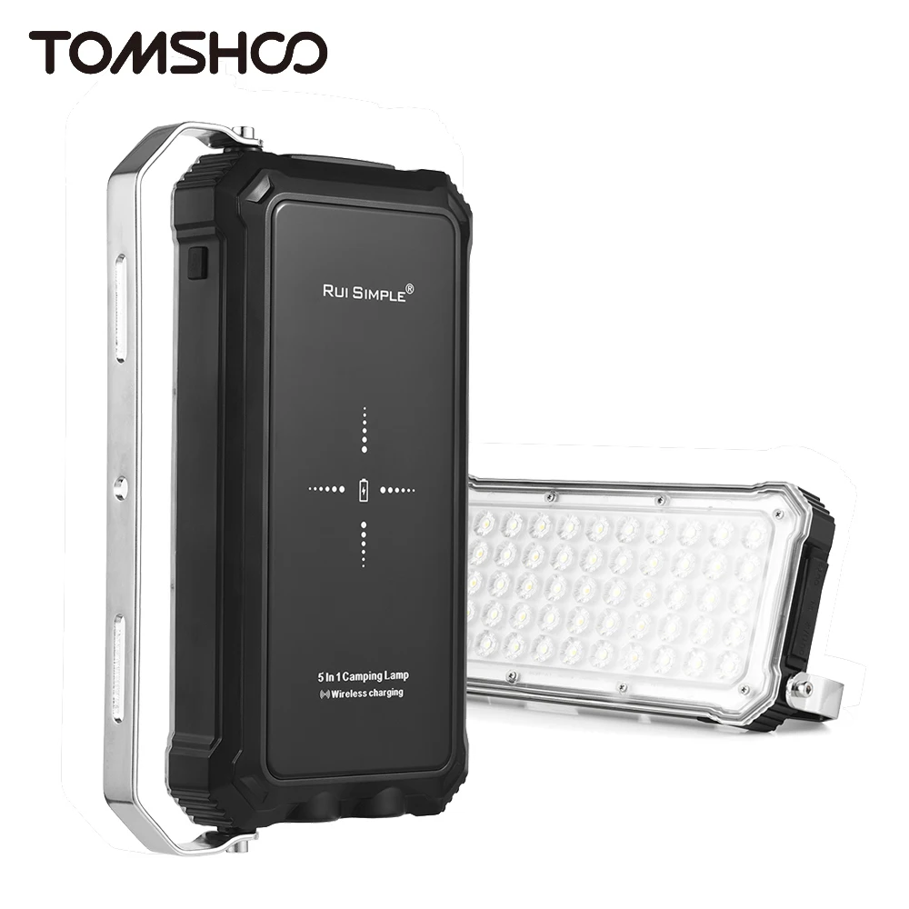 Tomshoo LED Camping Lantern w Wireless Charger 20000mAh USB Rechargeable Outdoor - £39.47 GBP+