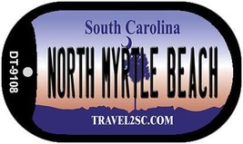 North Myrtle Beach South Carolina Novelty Metal Dog Tag Necklace DT-9108 - £12.82 GBP
