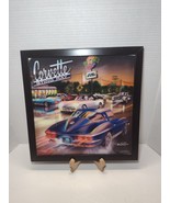 Vintage Corvette Sting Ray 13&quot;x13&quot; Lenticular 3D Wall Art Framed GM Musc... - $368.27 MXN