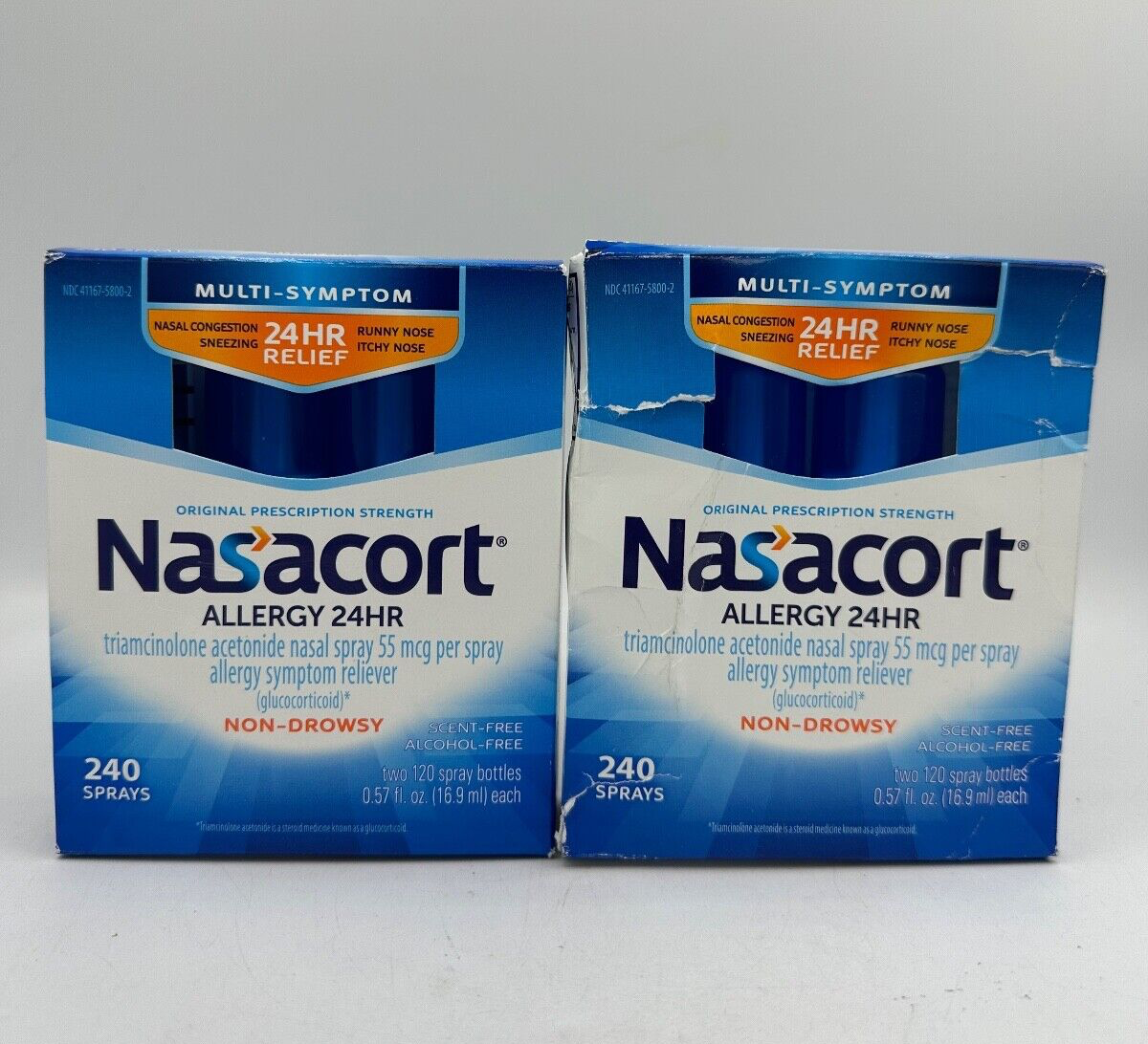 Primary image for Nasacort Allergy 24HR, 480 Total Sprays, Scent & Alcohol Free Expires 09/2025+