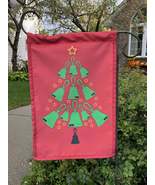 12 Bell Christmas Tree Garden Flag (red) - £23.98 GBP