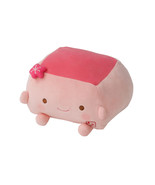 Tofu Cushion Hannari Plum Ume Pink Stuffed Toy Cushion Size M Japan - $28.04