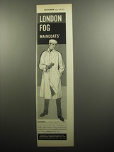1957 London Fog Maincoats Advertisement - Balmoral - £14.44 GBP