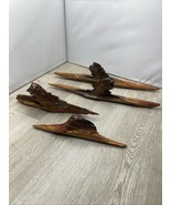 Vintage Cypress Tree Root free form Burl Wood life Lot Of 4 Seal Coat MH JD - €21,39 EUR