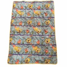 Vintage Spongebob Squarepants Blanket Crib Baby Quilted Ocean Coverlet Patrick - £18.15 GBP