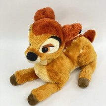 Bambi Plush Disney Store Exclusive Laying Down Deer Stuffed Animal Brown... - $12.17