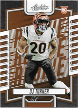 DJ Turner 2023 Panini Absolute Retail Rookie #175 Bengals Football Card - $0.85