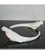 Bohemian Bird Figurines Handpainted Gold Porcelain 40s Vintage Love Bird... - €43,58 EUR