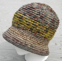 Elegant Earth Mix Colors Small Size Crocheted Cloche - Handmade by Michaela - £31.17 GBP