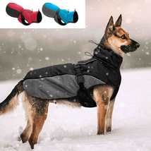 Waterproof Big Dog Coat Reflective Jacket for Medium Large Dogs - £34.39 GBP