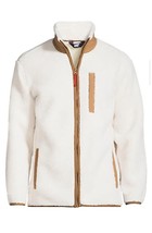 Lands&#39; End Sherpa Fleece Jacket Size: Extra Large New Ship Free White - £74.78 GBP