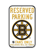 Boston Bruins 11&quot; by 17&quot; Reserved Parking Plastic Sign - NHL - £11.45 GBP
