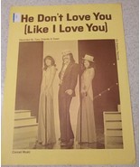 Tony Orlando And Dawn He Don&#39;t Love You Sheet Music - $14.85