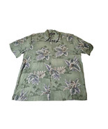 Croft &amp; Barrow Hawaiian Shirt Green Palm Trees Men&#39;s 2XL - $12.00