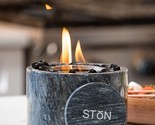 The Original Marble Portable Fireplace, Stonhome Tabletop Fire Pit Bowl,... - $77.99
