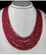 Natural Red Spinel Cabochon Beads 10 Line 521 Ct Gemstone Fine Precious ... - $5,605.00