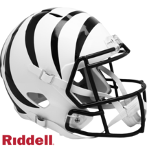 Cincinnati Bengals ON-FIELD White Full Size Speed Nfl Replica Football Helmet! - £113.70 GBP