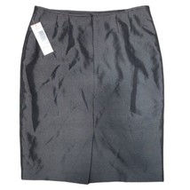 Le Suit Womens Long Skirt Size 12 Color Black/Silver - £94.39 GBP