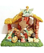 Christmas Nativity Creche Resin 8&quot; Tall X 9&quot; x 7&quot; NWOT - $16.82