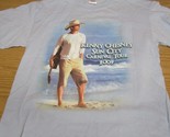 Kenny Chesney Size M Powder Blue T-Shirt Sun City Carnival Tour 2009 - £11.95 GBP