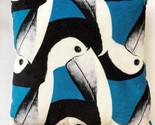 ANATOLOGY Dekoratives Kissen Toucan Tierdruck Dekor Mehrfarben Länge 30CM - $46.81