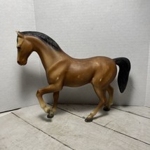 Brown Horse Figurine Vintage Retro Plastic  Hong Kong - £13.56 GBP