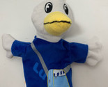 Lufthansa airline Lu crane mascot bird small plush children&#39;s hand puppe... - £5.46 GBP
