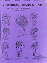Victorian Hats &amp; Heads  Iron on  Transfer ~ Color Coded . Victorian Art - $19.55
