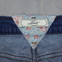 Levis Shorts Womens 16 Blue 5 Pocket Design High Waist Bermuda Casual Bo... - $22.75